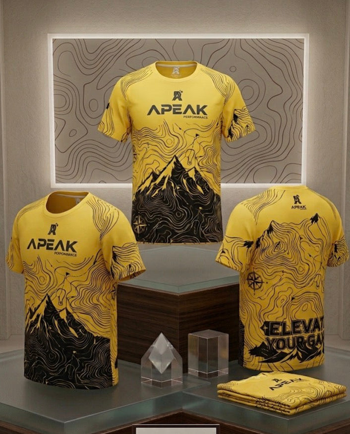 Apeak Topographic Mountain Performance T-Shirt