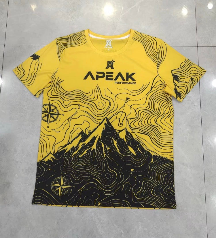 Apeak Topographic Mountain Performance T-Shirt